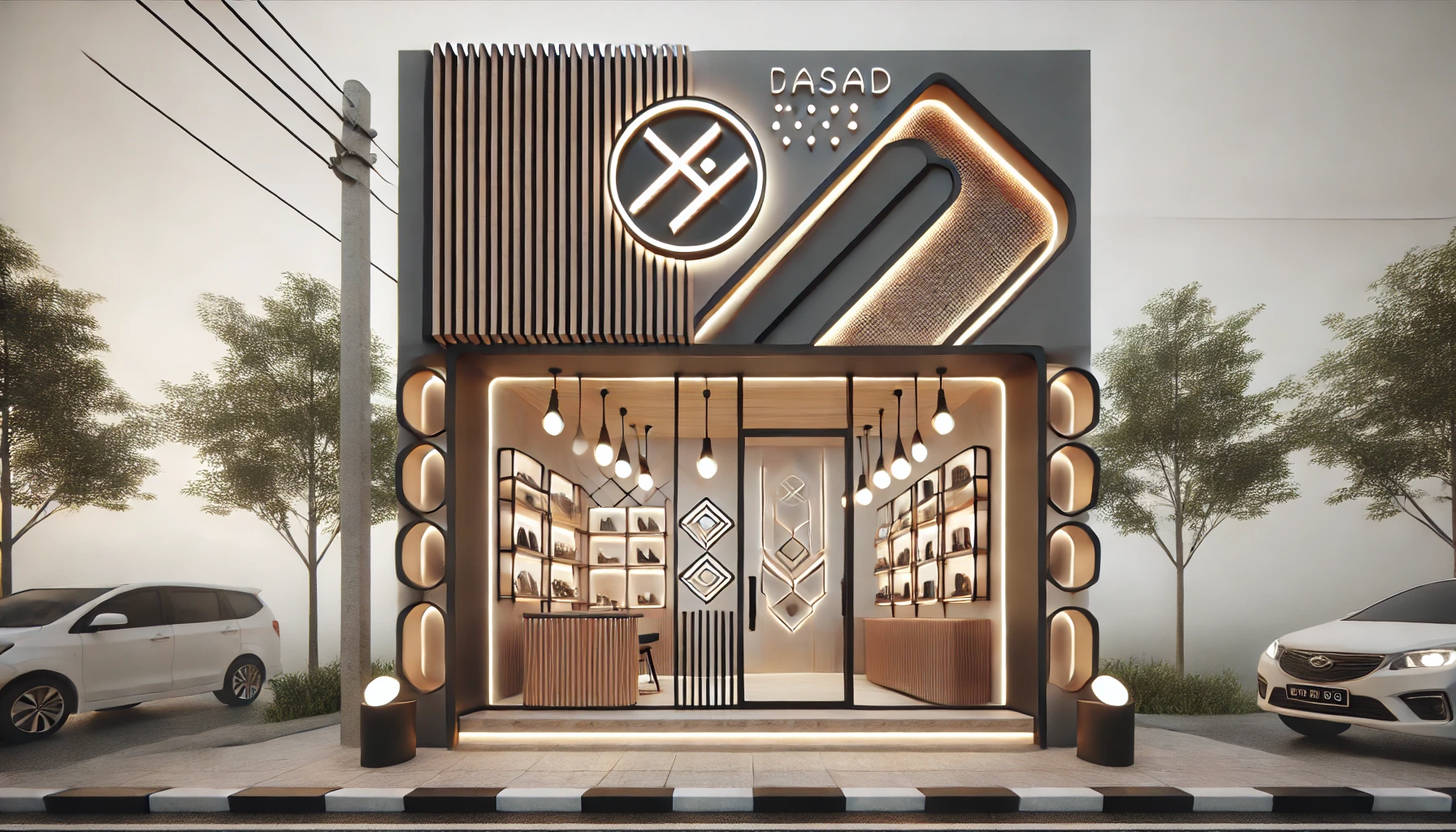contoh desain toko minimalis