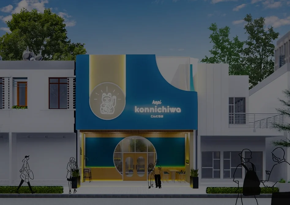 desain cafe japandi