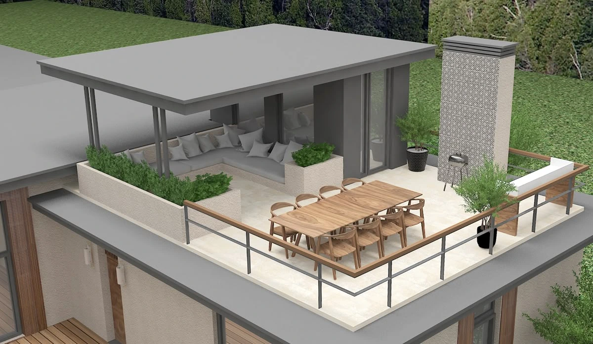 Inspirasi Desain Teras Lantai 2 untuk Villa Minimalis yang Nyaman dan Estetik