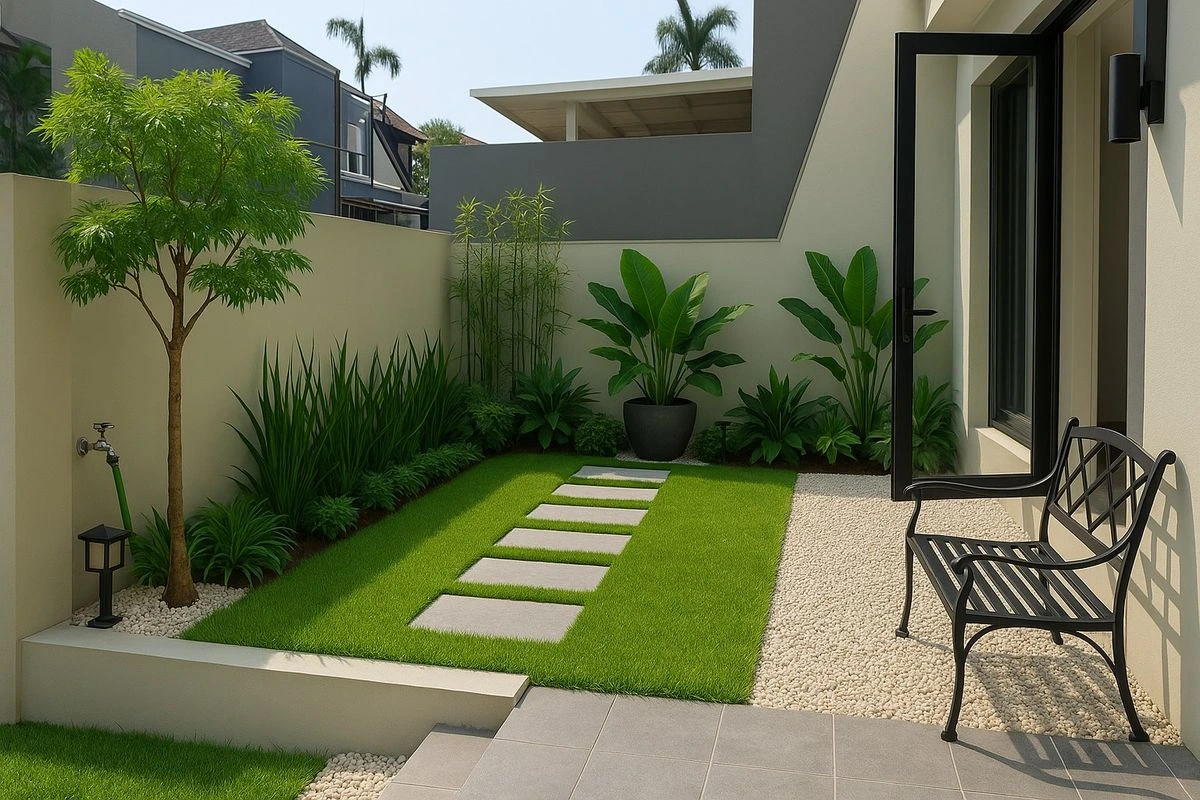 Desain Taman Tropis Minimalis yang Cocok untuk Rumah Di Perkotaan