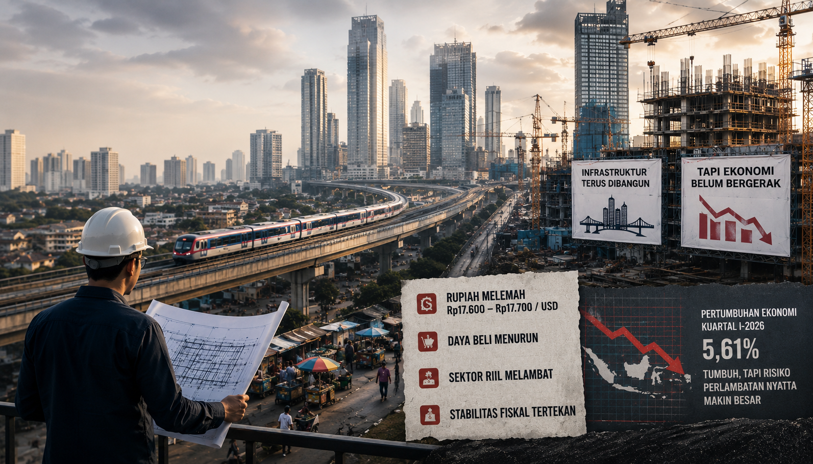 Pembangunan Infrastruktur Bukan Jaminan Ekonomi Indonesia Akan Bangkit?!